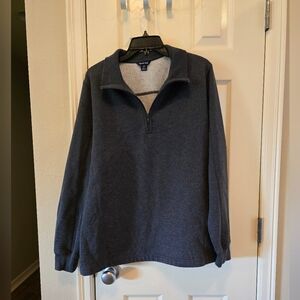 Sport Tek gray 1/4 zip long sleeve sweatshirt pullover top Women's size XL